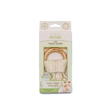 MITTEEZ Organic Wooden Teether for Safe Teething