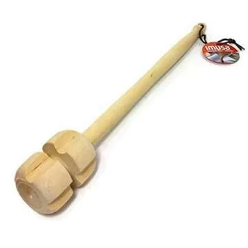 Imusa Aluminum Hot Chocolate Pitcher with Molinillo