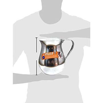 Imusa Aluminum Hot Chocolate Pitcher with Molinillo