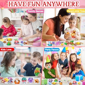 Valentines Mochi Squishies Toys with Cards for Kids