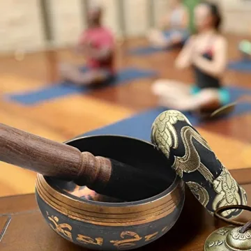 Domestar Tibetan Singing Bowl Set for Meditation and Sound Therapy