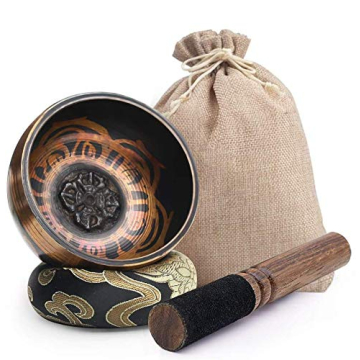 Domestar Tibetan Singing Bowl Set for Meditation and Sound Therapy