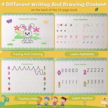 Dinhon Busy Book 15 Themes Activity Binder for Kids