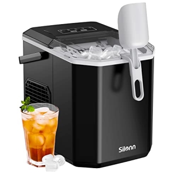 Silonn Ice Maker - Fast & Portable with Self-Cleaning