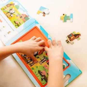 Melissa & Doug Magnetic Jigsaw Puzzles for Kids on the Farm