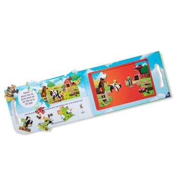 Melissa & Doug Magnetic Jigsaw Puzzles for Kids on the Farm