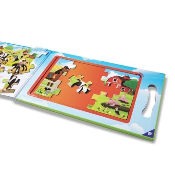 Melissa & Doug Magnetic Jigsaw Puzzles for Kids on the Farm