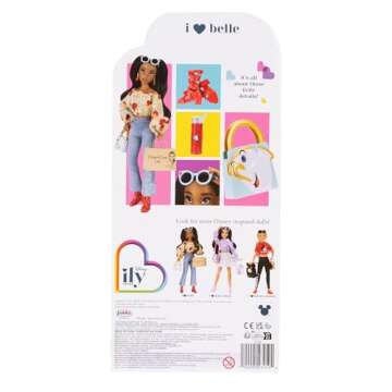 Disney ILY 4EVER Fashion Dolls Inspired by Belle 11.5" Tall with 13 Points of Articulation, Glittery Mickey Ring Included for You!