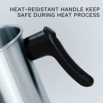AGLARY Candle Making Pouring Pot with Heat-Resistant Handle and Dripless Spout