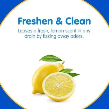COMPAC HOME Plink Fizzy Drain Cleaner and Deodorizer, Air Fresheners for Kitchen Sink, Home Accessory Cleaning Products for Kitchen, Drain Cleaner, Lemon, 6 Count (Pack of 8), 48 Tablets