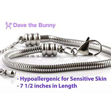 Emerald Park Jewelry Parrot Bracelet | Cockatiel Bird Stainless Steel Snake Chain Charm Bracelet