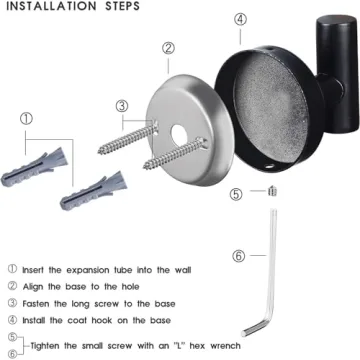 Stylish Stainless Steel Towel Hooks for Bathroom & Home