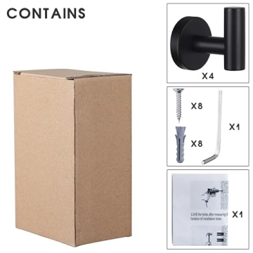 Stylish Stainless Steel Towel Hooks for Bathroom & Home