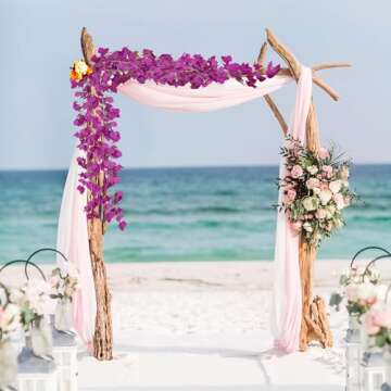 Ammyoo 2 PCS Artificial Bougainvillea Bouquet Flowers,49 inches Triangle Plum Blooming Silk Bouquet for Home Centerpieces Garden Party Indoor Outdoor Spring Summer Decoration(Fuchsia)