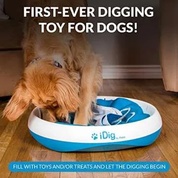 iFetch iDig Stay Dog Digging Toy, Interactive Sniff Mat for Dogs, Activity Treat Puzzle for Mental Stimulation and Enrichment
