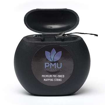 Pre-Inked Microblading String - Precise Brow Mapping Tool