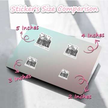 STICKYAME (3pcs) Morally Grey is My Favourite Colour Sticker, Book Stickers, Bookish Sticker, Water Assitant Reading Sticker for Laptop Phone Water Bottles, Kindle Stickers, Bookish Gifts (Size 2")