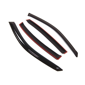 TuningPros Custom-fit Window Visors for Lincoln Town Car 1998-2011 | Durable Rain Guards