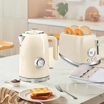 SUSTEAS Electric Kettle with Thermometer, Fast Heating