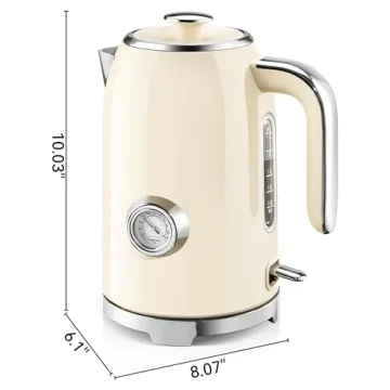 SUSTEAS Electric Kettle with Thermometer, Fast Heating