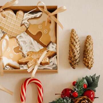 ROSEGLD 1 LB White Crinkle Cut Paper Shred Filler for Packing and Filling Gift Baskets, Crinkle Paper for Gift Wrapping