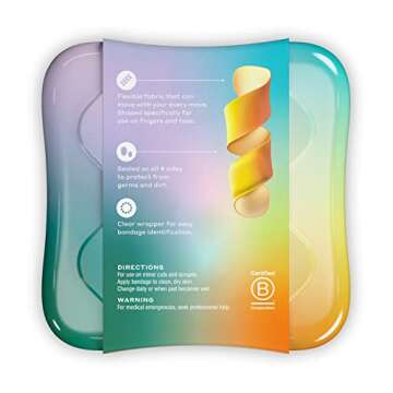 Welly Bandages - Flexible Adhesive Bravery Badges for Minor Cuts and Scrapes - Colorful 24 Count Fir...