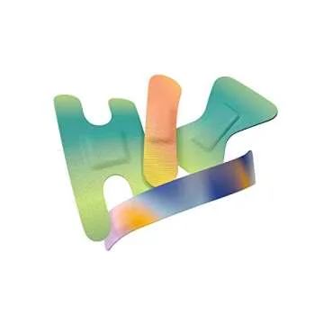 Welly Bandages - Flexible Adhesive Bravery Badges for Minor Cuts and Scrapes - Colorful 24 Count First Aid Tin