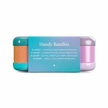 Welly Bandages - Flexible Adhesive Bravery Badges for Minor Cuts and Scrapes - Colorful 24 Count First Aid Tin