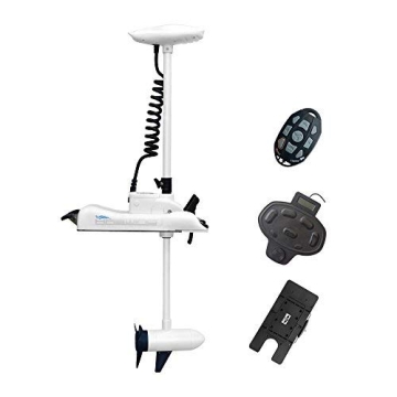 AQUOS HASWING White 12V55LBS Bow Mount Trolling Motor - Fishing & Boating Enthusiasts