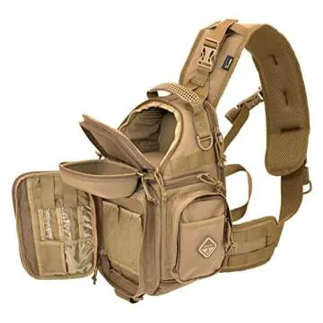 Freelance(TM) photo and drone tactical sling-pack by Hazard 4(R) - Coyote , 7.5 x 7.9 x 14.9"