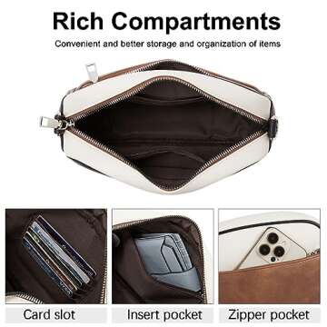 CLUCI Crossbody Bags for Women Trendy, Vegan Leather Shoulder Handbags，Purses for Women with Adjustable Wide Strap