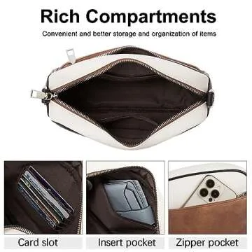 CLUCI Crossbody Bags for Women Trendy, Vegan Leather Shoulder Handbags，Purses for Women with Adjustable Wide Strap