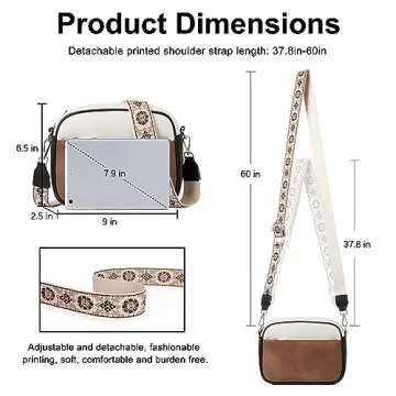 CLUCI Crossbody Bags for Women Trendy, Vegan Leather Shoulder Handbags，Purses for Women with Adjustable Wide Strap