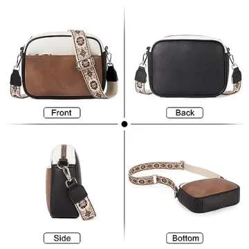 CLUCI Crossbody Bags for Women Trendy, Vegan Leather Shoulder Handbags，Purses for Women with Adjustable Wide Strap