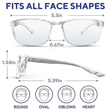 Blue Light Glasses - Stylish Eye Protection for All Ages