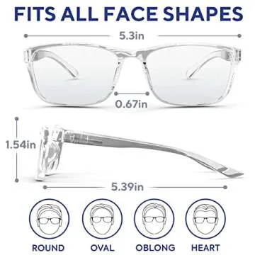Blue Light Glasses - Stylish Eye Protection for All Ages