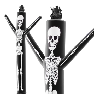10ft Halloween Skeleton Air Dancer - Wacky Waving Inflatable Tube Man for Promotions