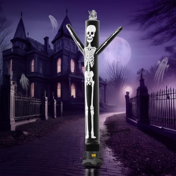 Halloween Skeleton Air Dancer 10ft Wacky Waving Inflatable