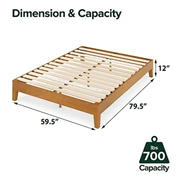 ZINUS Alexis Deluxe Wood Platform Bed Frame - Queen Size