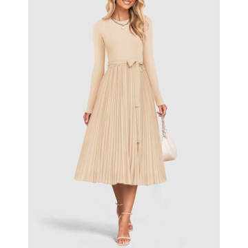 ZESICA Women's Midi Dress: Chic & Comfortable for All Occasions