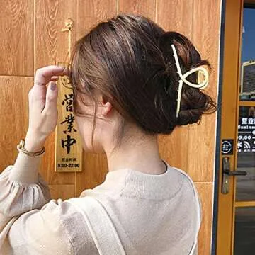 Elegant 4pcs Hair Clips Set for Women Non-Slip Accessory