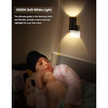 KKUP2U Adjustable LED Night Lights with Sensor