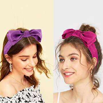 Trendy BEGOOD Bow Headbands for Women 2Pcs Stylish Hair Accessories