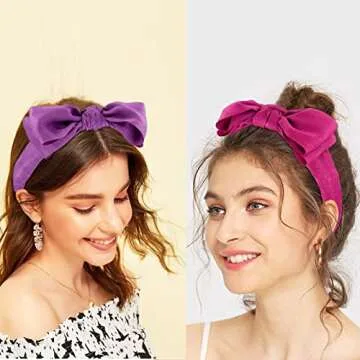 Trendy BEGOOD Bow Headbands for Women 2Pcs Stylish Hair Accessories