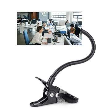 Suremita Security Convex Mirror with Adjustable Clip for Personal Safety, Open Office Environment, D...