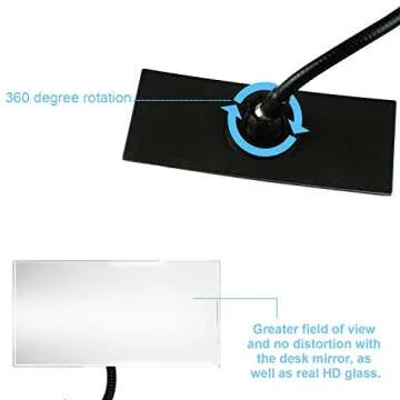 Suremita Convex Office Mirror for Personal Safety and Visibility