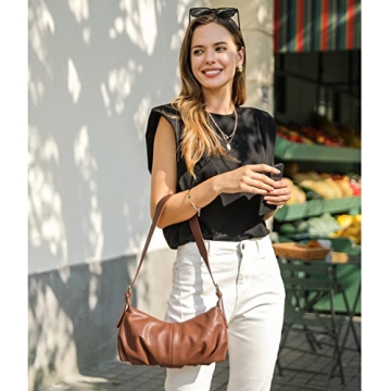 CLUCI Dumpling Shoulder Bag for Women - Vegan Leather Purse