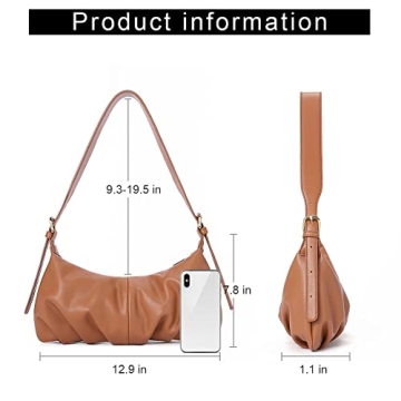 CLUCI Dumpling Shoulder Bag for Women - Vegan Leather Purse