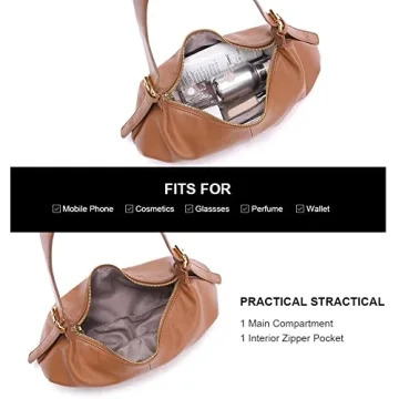 CLUCI Dumpling Shoulder Bag for Women - Vegan Leather Purse