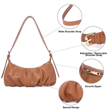 CLUCI Dumpling Shoulder Bag for Women - Vegan Leather Purse